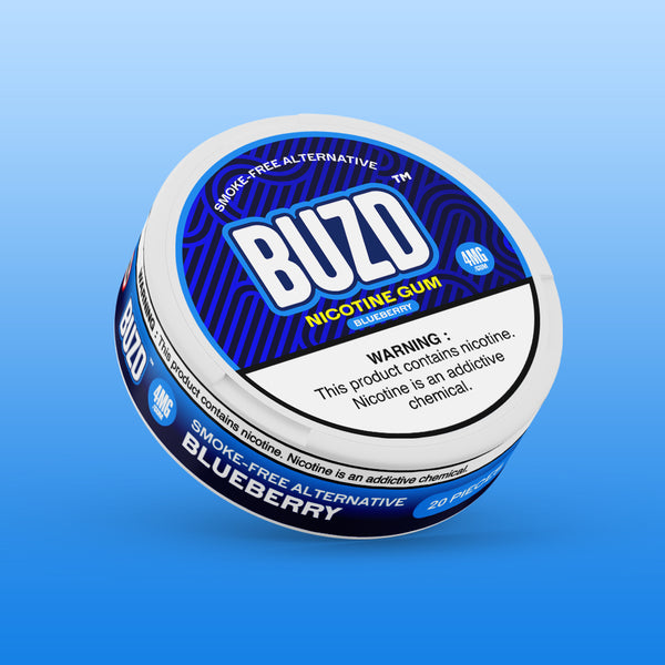 BUZD Blueberry Nicotine Gum 4mg wholesale