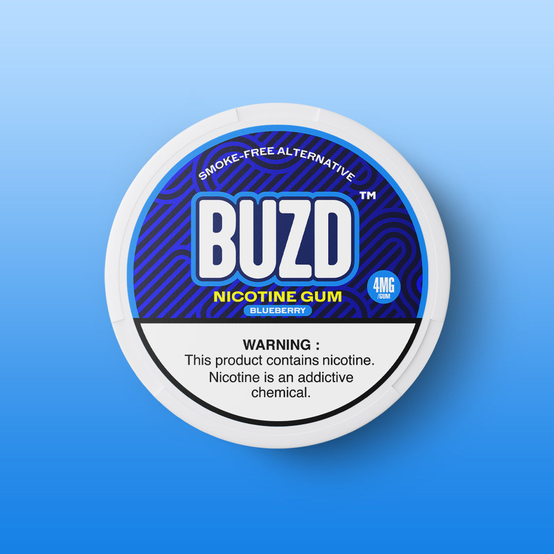 BUZD - NICOTINE GUM - 4MG - BLUEBERRY