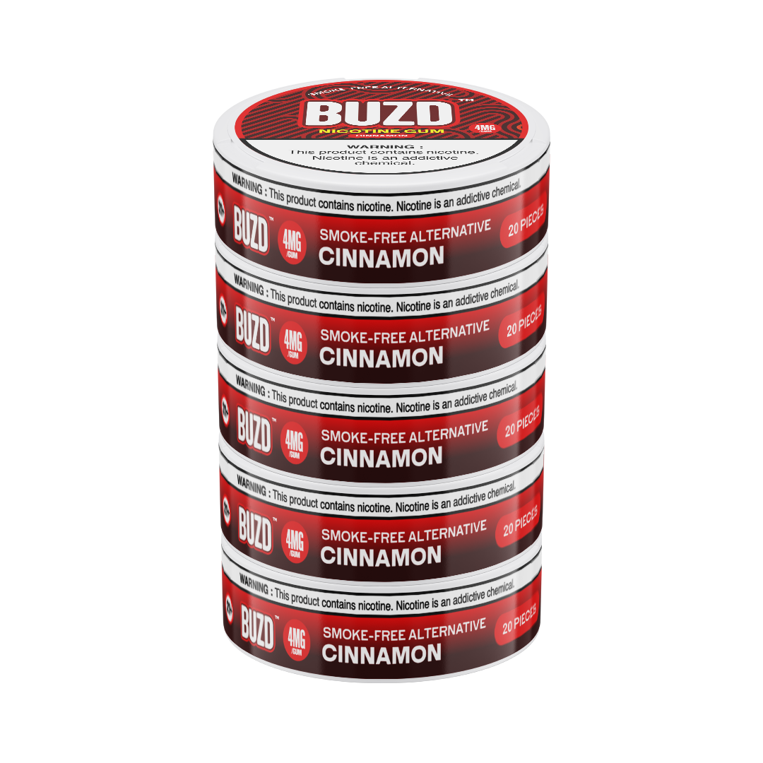 Cinnamon gum nicotine 