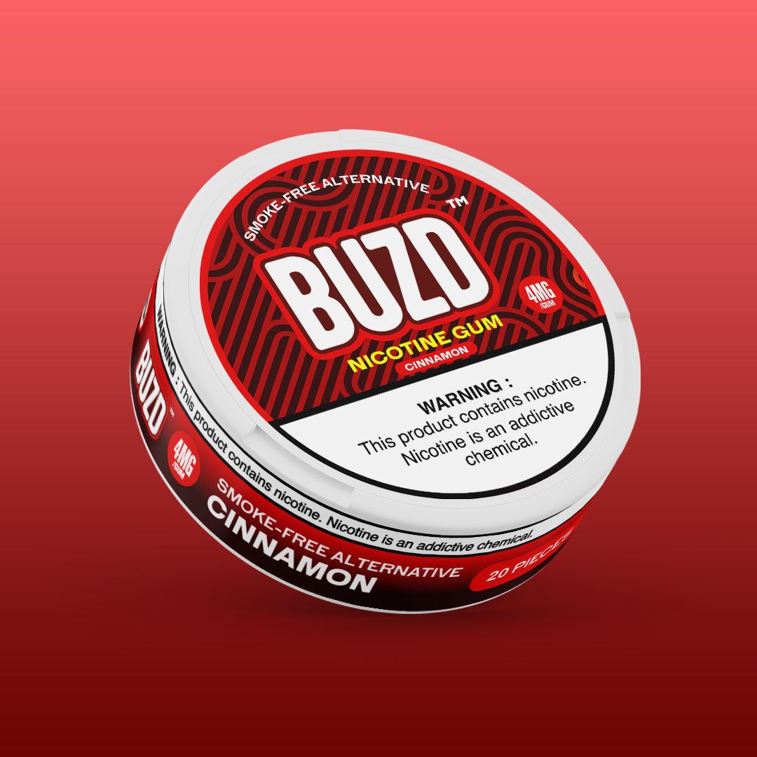 buzd cinnamon nicotine gum 