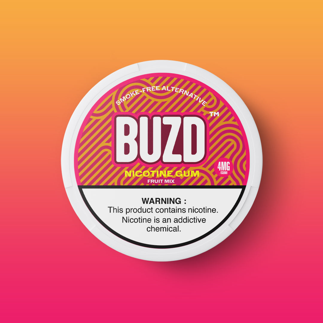 BUZD - NICOTINE GUM - 4MG - FRUIT MIX