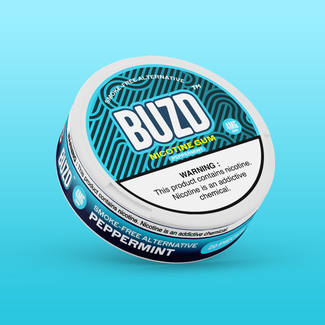buzd peppermint nicotine gum
