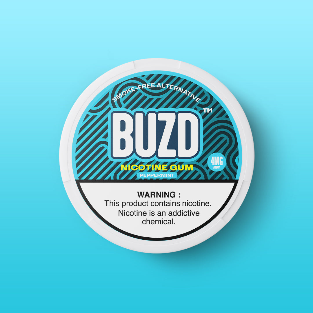 BUZD - NICOTINE GUM - 4MG - PEPPERMINT