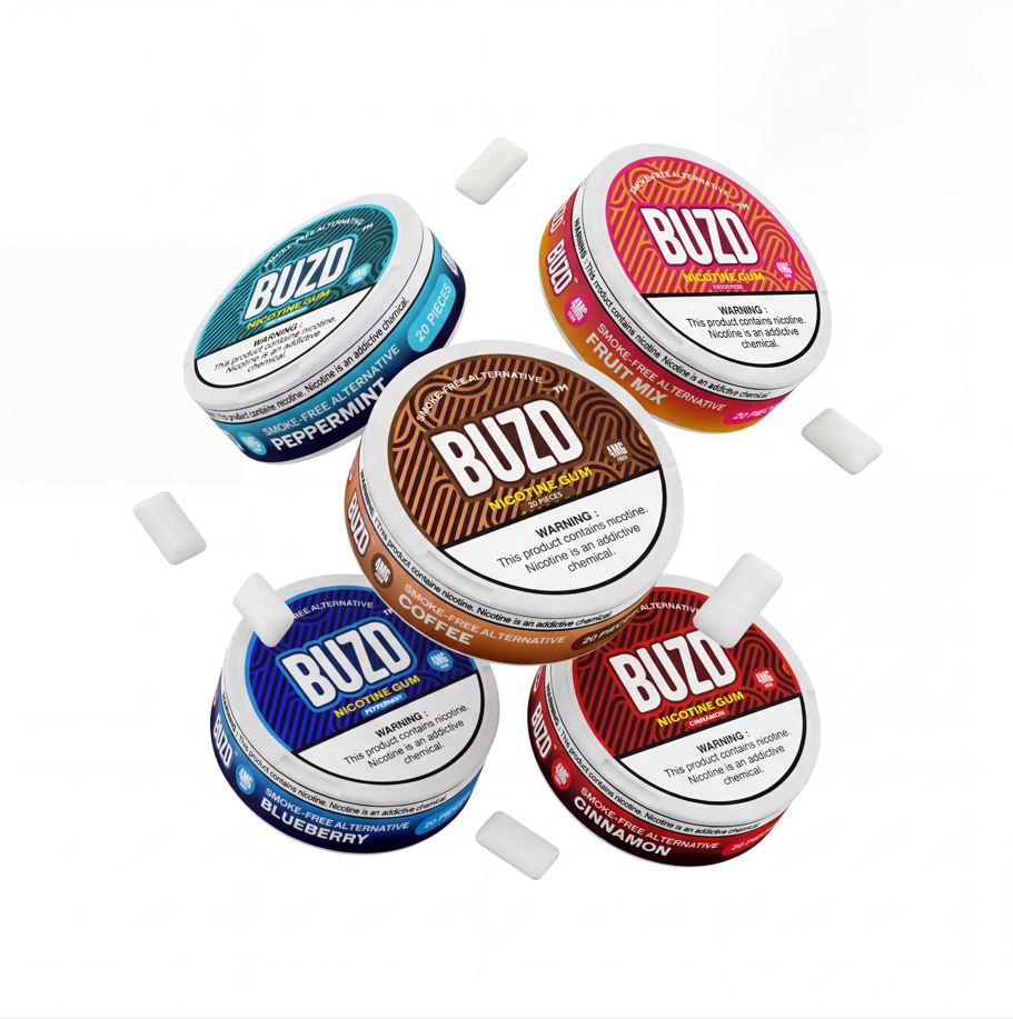BUZD - NICOTINE GUM - BUNDLE - 4MG
