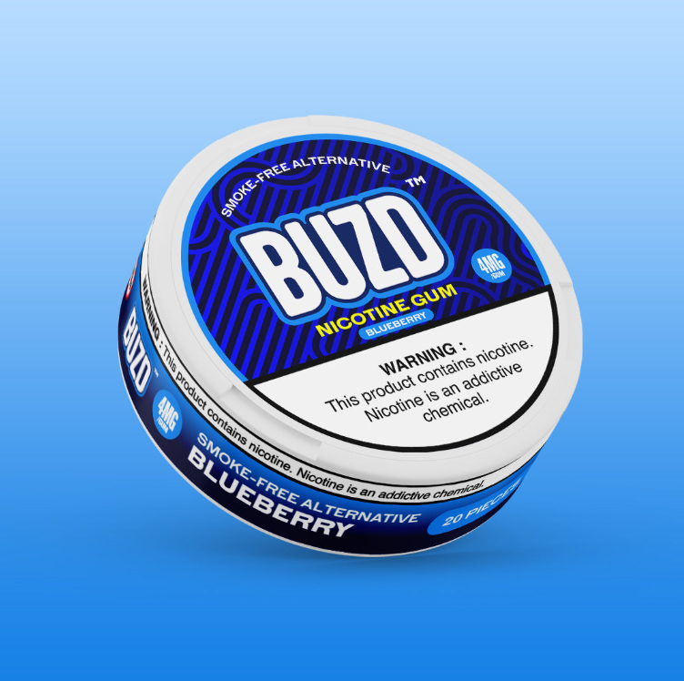 BUZD - NICOTINKAUGUMI - 4MG - BLAUBEERE